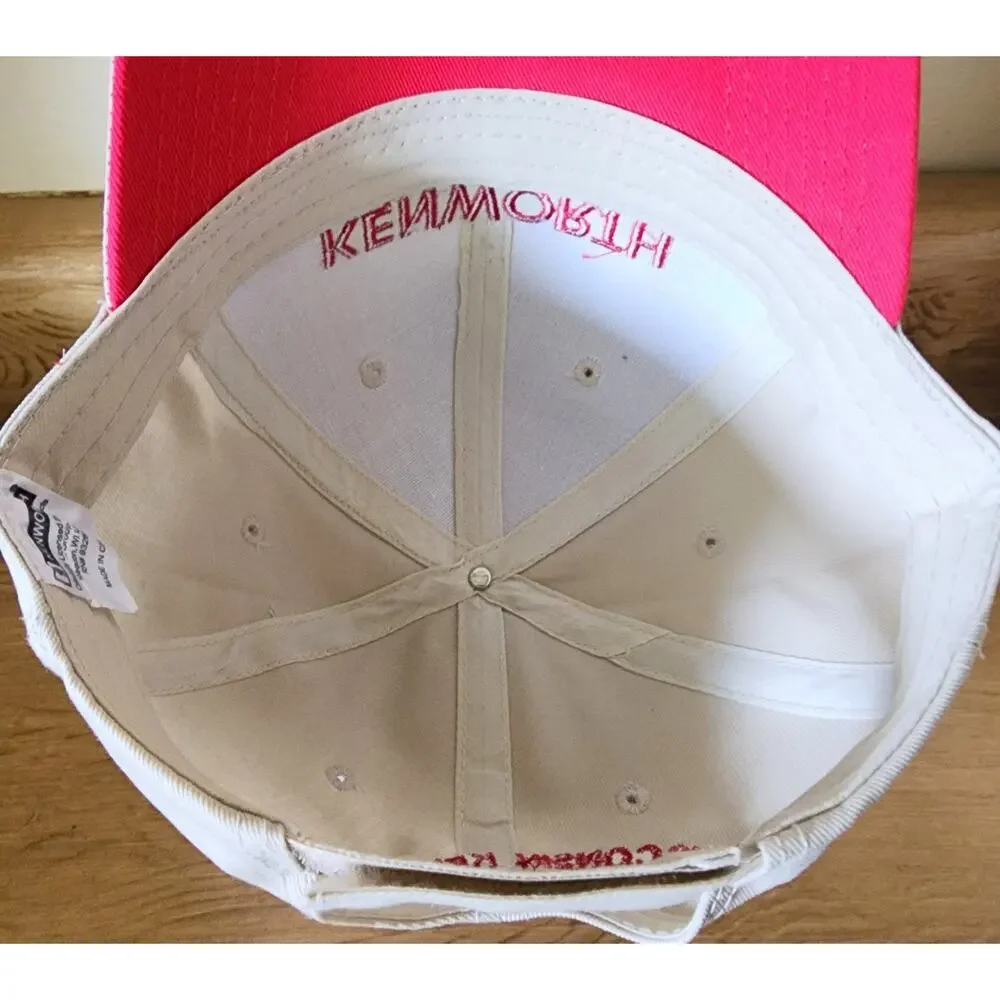 Kenworth Baseball Cap Hat Men's Adjustable Beige Red Wisconsin Trucking Driver